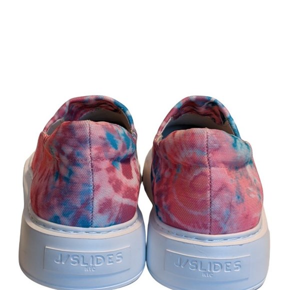 J-Slides Dusty Women's Pink & Blue Tie-Dye  Slip-on Sneaker Size 8.5 New w/o Box - Picture 10 of 14